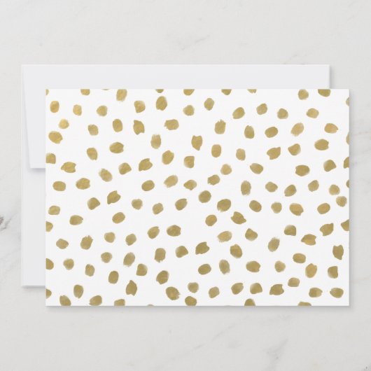 CHIC GOLD LOVE BRUILOFT UITNODIGING (Achterkant)