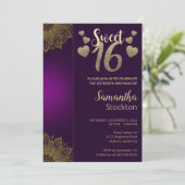 Chic Gold Mandala Sweet 16 Kaart (Staand voorkant)