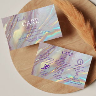 Chic Gold Marble Professionele Kaarsverzorging Visitekaartje