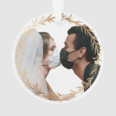 Chic Gold marié pendant le Noël de la photo pandém (dos)