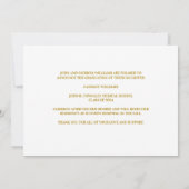 Chic Gold Medical School Afstuderen Foto Aankondiging (Achterkant)