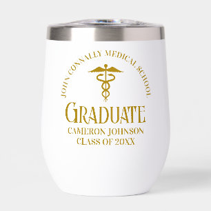Chic Gold Medical School Afstuderen Keepsake