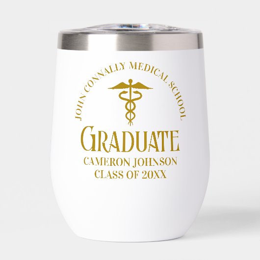 Chic Gold Medical School Afstuderen Keepsake (Voorkant)