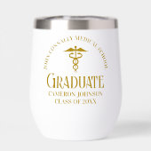 Chic Gold Médicale School Graduate Keepsaké (Arrière)