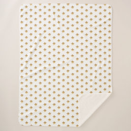 Chic Gold Ombre sterren Sherpa Deken