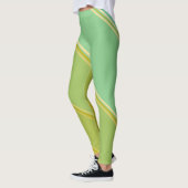 Chic Gold onder Eggshell Blue Banded Print Leggings (Links)