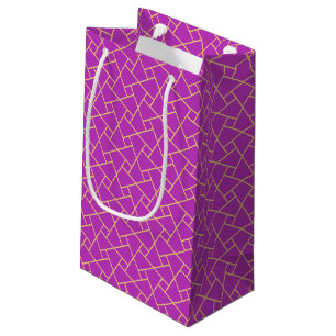 Chic Gold Paars Islamic Pattern Small Gift Bag Klein Cadeauzakje