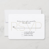 Chic Gold RSVP (Devant)