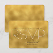 Chic Gold RSVP (Devant / Derrière)