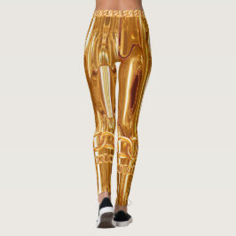 Chic Gold-schijven zijn legant voor haar eigen Leg Leggings