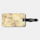 Chic Gold Silver Rhinestone druipt monogram Bagagelabel (Achterkant horizontaal)