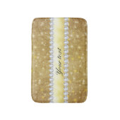 Chic Gold Sparking Stars en Diamonds Badmat (Voorkant Verticaal)