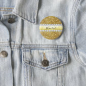Chic Gold Sparking Stars en Diamonds Ronde Button 5,7 Cm (In situ)