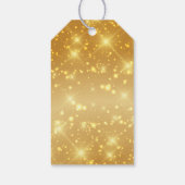 Chic Gold Sparkle Graduation Party Aangepast Cadeaulabel (Achterkant)
