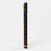 Chic Gold sparkle zwarte roze monogram uniek giraa Case-Mate iPhone Case (Achterkant/rechts)