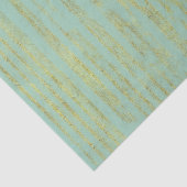 Chic Gold Stripes op Mint Tissuepapier (Detail)