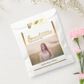 Chic Gold Trendy Graduation Party Class of 20XX Bedankzakje (Gezegeld)