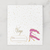 Chic Gold Virgo Zodiac Verjaardag (Buitenkant ongevouwen)