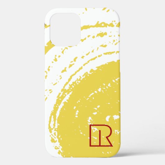 Chic Gold Waterverf Loopt rode tekst Case-Mate iPhone Case (Achterkant)
