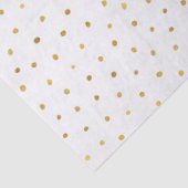 Chic Gold White-Stippen Tissuepapier (Detail)