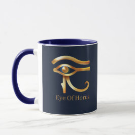 Chic Golden Eye of Horus , Egyptische hiërogliefen Mok
