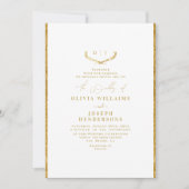 CHIC GOLDEN MARIAGE GOLD FOIL LUXE INVITATION (Devant)