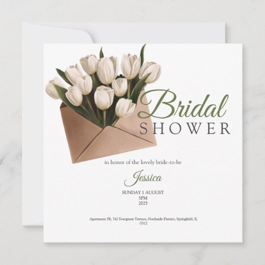 Chic Golden roses bridal shower party invitation (Devant)