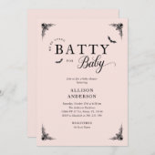 Chic Gothic Baby shower uitnodiging (Voorkant / Achterkant)