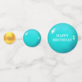 Chic goud en turquoise confetti (Voorkanten)