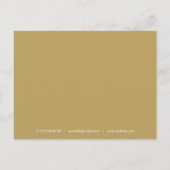 Chic Goud Rode Hart Script Bedankt voor uw Zakelij Briefkaart (Achterkant)