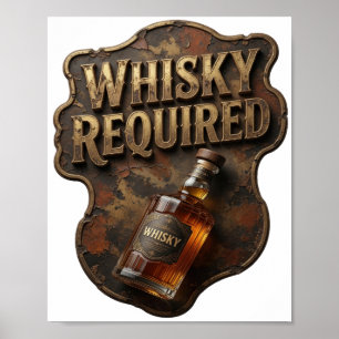 Chic Goud WHISKY VEREIST Design Poster