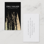 Chic Gouden Kwaststreek Visitekaartje (Voorkant / Achterkant)