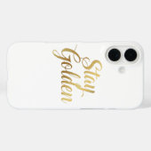 Chic gouden script motiverend bericht Case-Mate iPhone case (Achterkant (horizontaal))