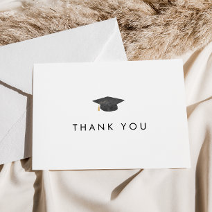 Chic Grad Casquette Carte de remerciements de dipl