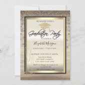 Chic Graduation Cap, Glass Diamonds Afstuderen Kaart (Voorkant)