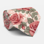 Chic Graduation Gifts For Him Rose Flower Stropdas (Opgerold)