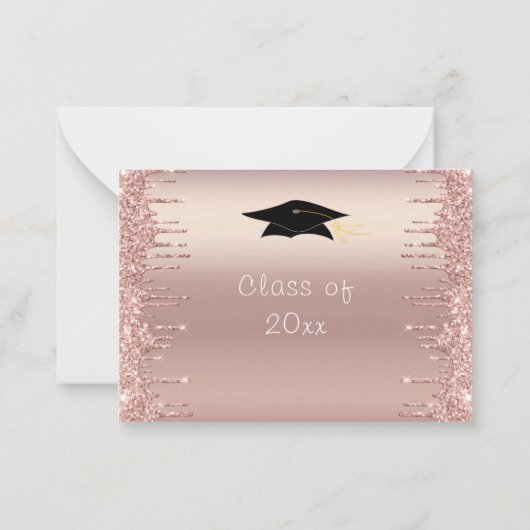 Chic Graduation Party Invitation Rose Gold Parties (Dos)