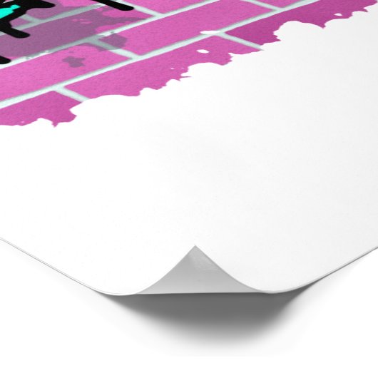 chic graffiti-ontwerp poster (Hoek)