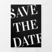 Chic + Gras Typographie Enregistrer Le Carte photo (Page de couverture)