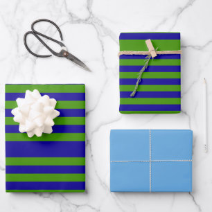 Chic Grass Groen en Blauwe Tint Wrapping Paper