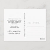 Chic Gratitude | Weddenfoto collage Hartelijk dank Briefkaart (Achterkant)