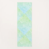 Chic Green Static Texture Yogamat (Voorkant)