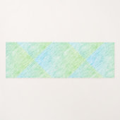 Chic Green Static Texture Yogamat (Voorkant (horizontaal))