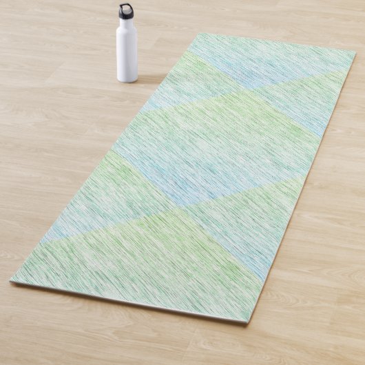 Chic Green Static Texture Yogamat (In situ)