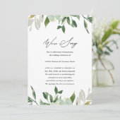 Chic Greenery Wedding Postponement Aankondiging (Staand voorkant)