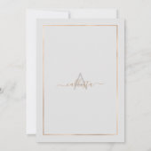 Chic Grey Gold Confetti Border Bachelorette Kaart (Achterkant)