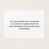 Chic Grey Monogramme Certificat d'authenticité (Dos)