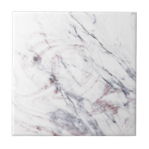 Chic Grey Roos Goud Metallic Marmer Look Glamour Tegeltje