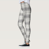Chic Grey Tartan Leggings (Gauche)