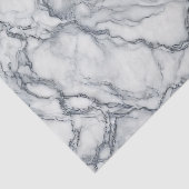 Chic Grey & White Marble Look Glamour Tissuepapier (Detail)